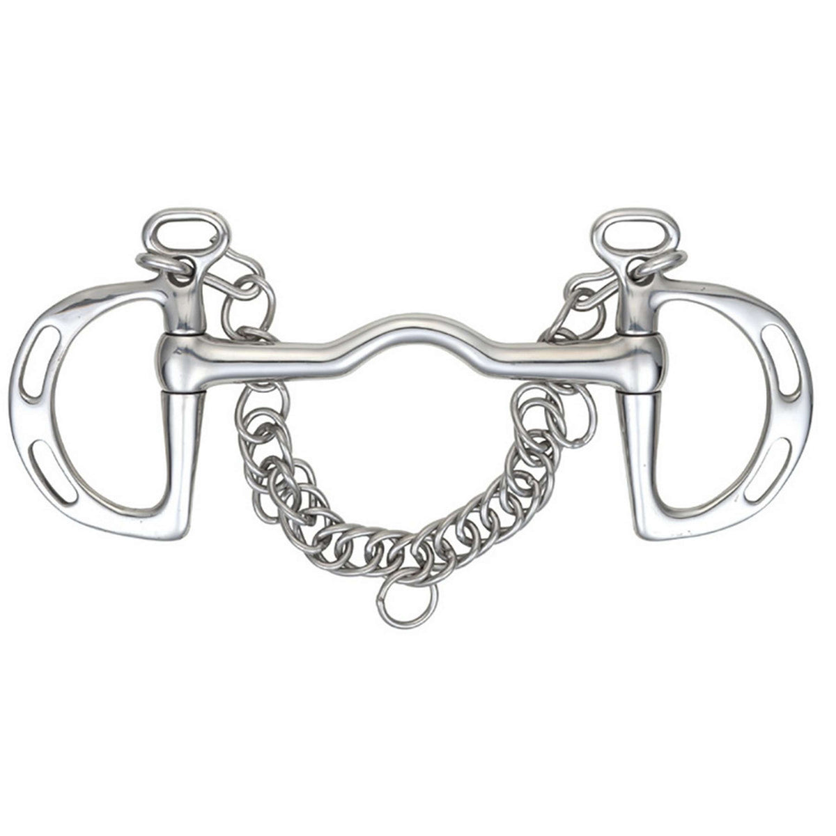 Shires Bocado Kimblewick con Libertad de Lengua Acero inoxidable