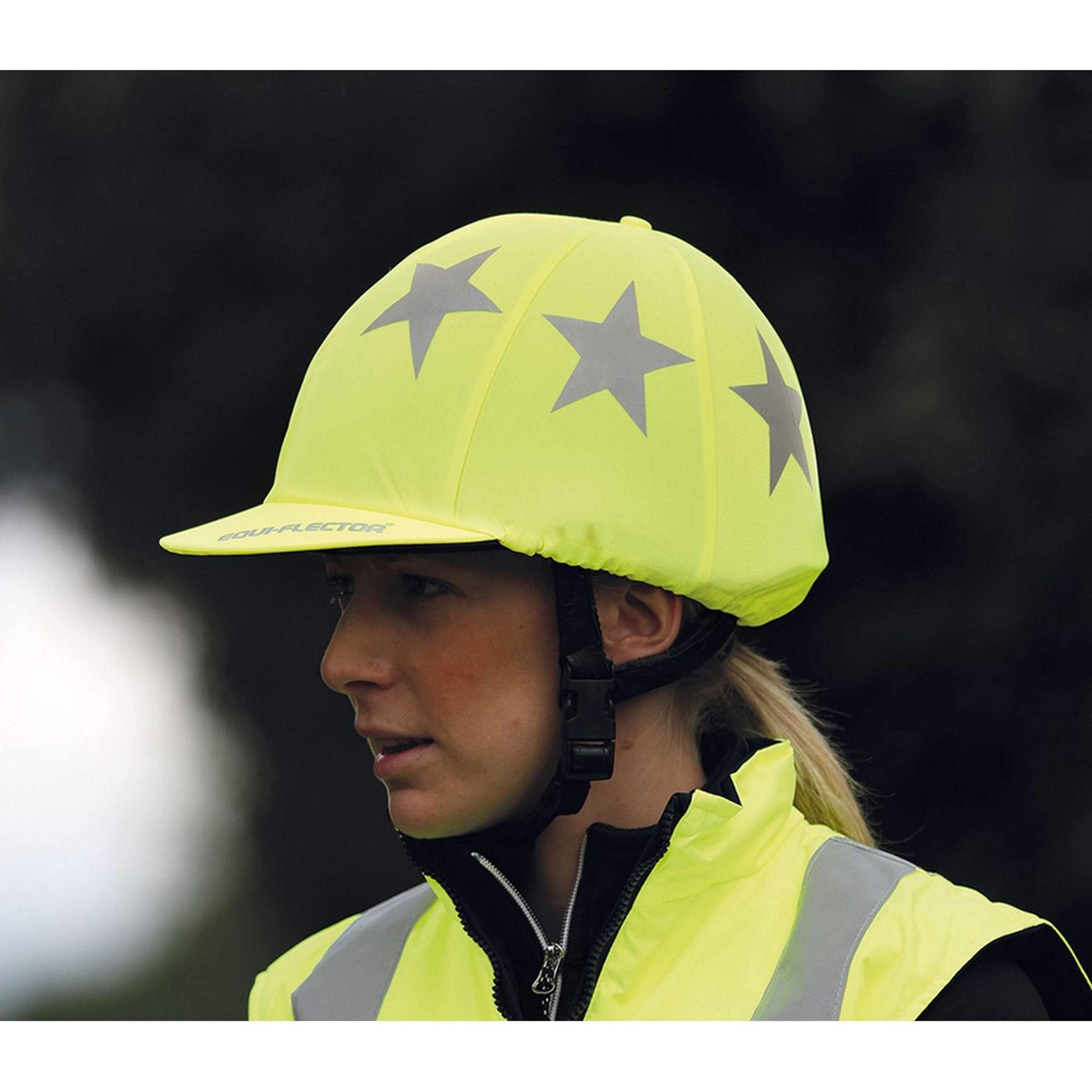 Equi-Flector by Shires Cubierta de casco Amarillo