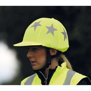 Equi-Flector by Shires Cubierta de casco Amarillo