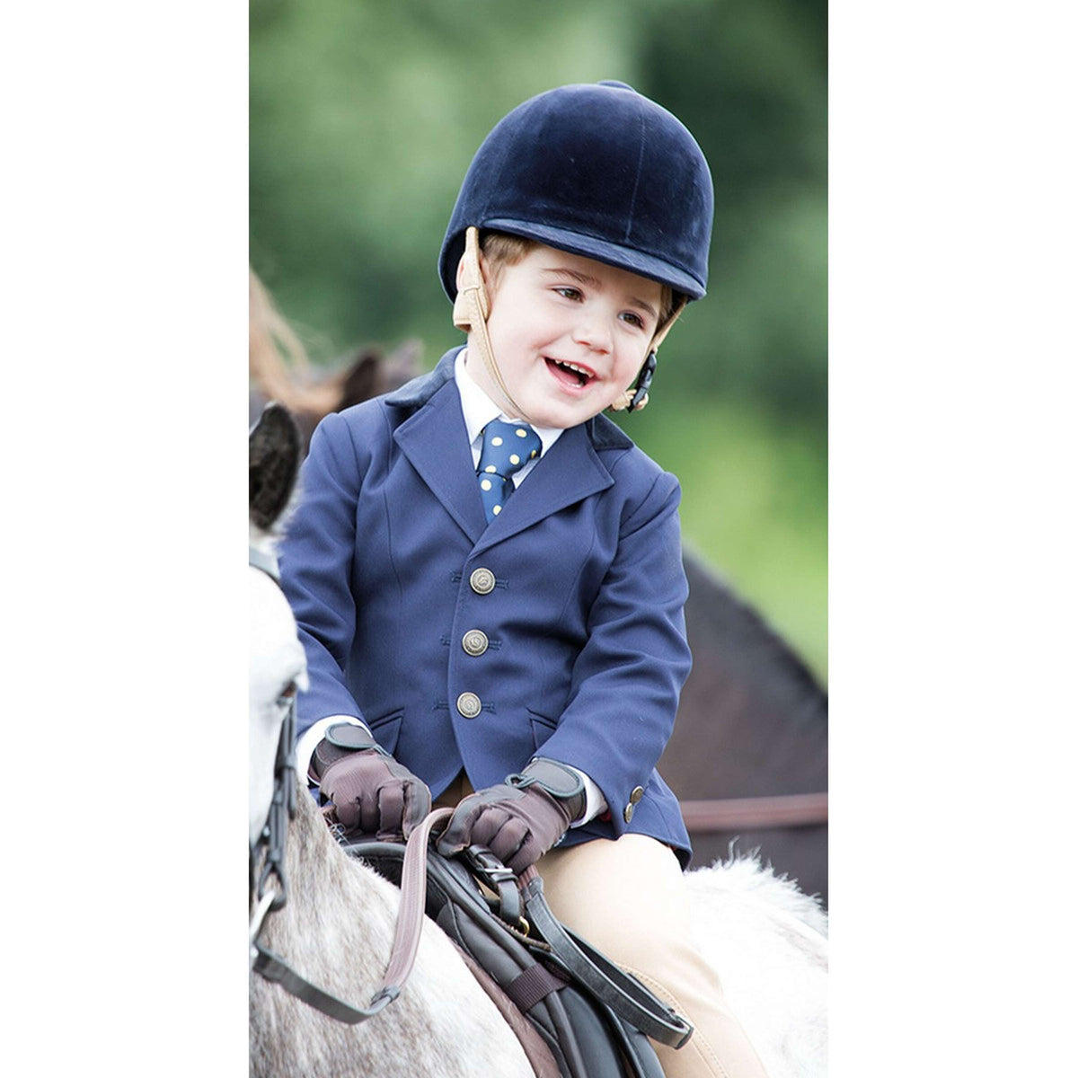 Shires Chaqueta de Competición Aston Niños Marino
