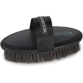 Ezi-groom by Shires Cepillo Suave Grip Negro