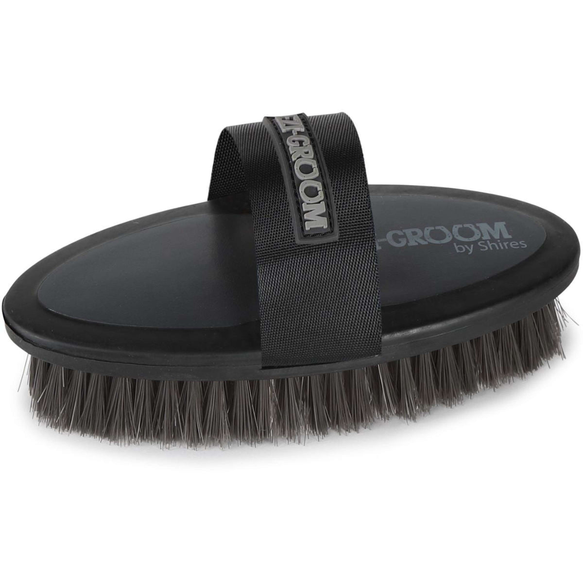 Ezi-groom by Shires Cepillo Suave Grip Negro
