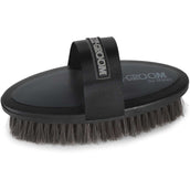 Ezi-groom by Shires Cepillo Suave Grip Negro