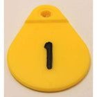Armosa Placa de Identificación de Cuello jan-25 Amarillo
