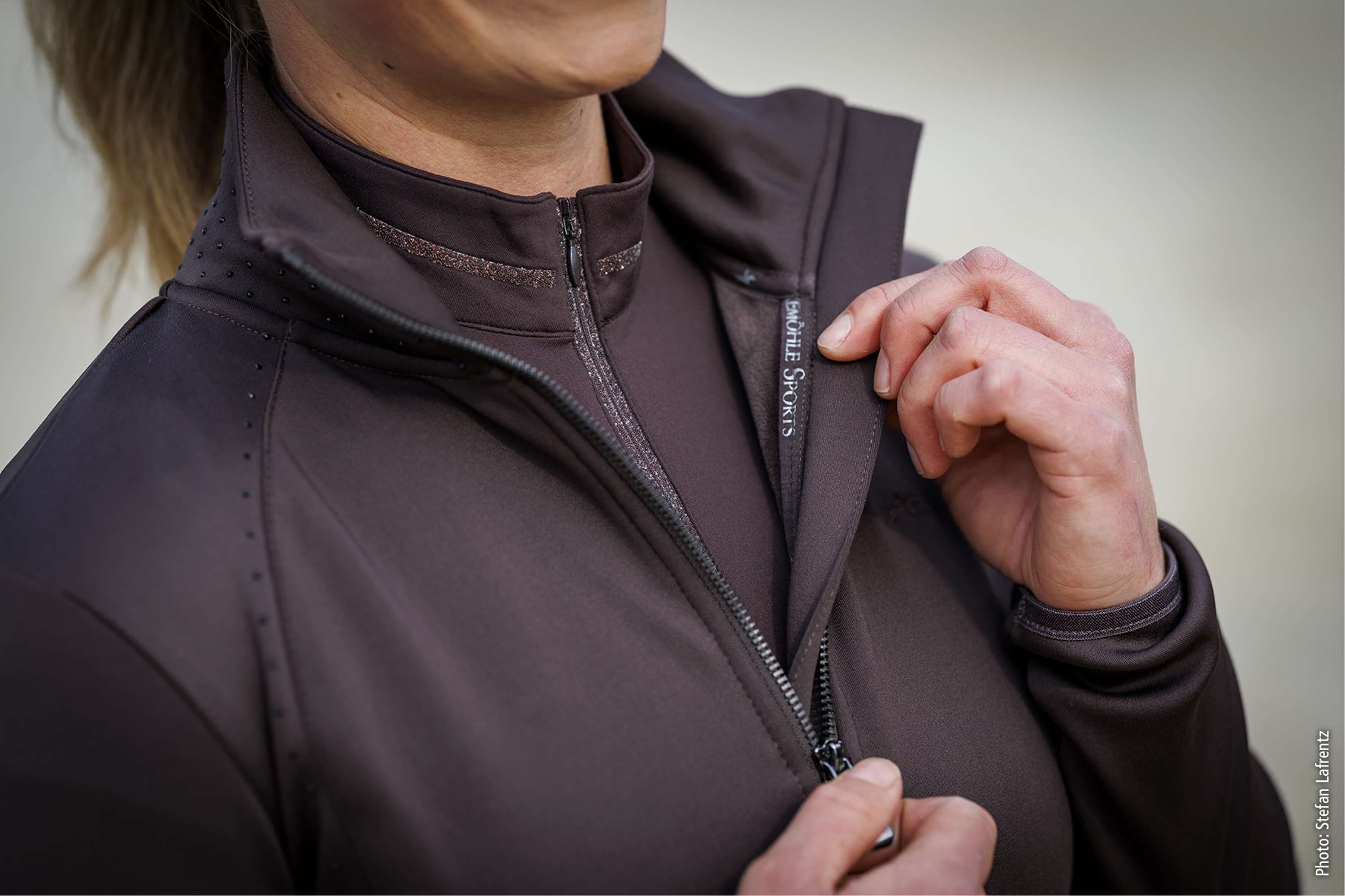Schockemöhle Sudadera con capucha y cremallera SPSophie Mocca