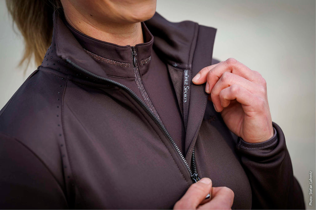 Schockemöhle Sudadera con capucha y cremallera SPSophie Mocca