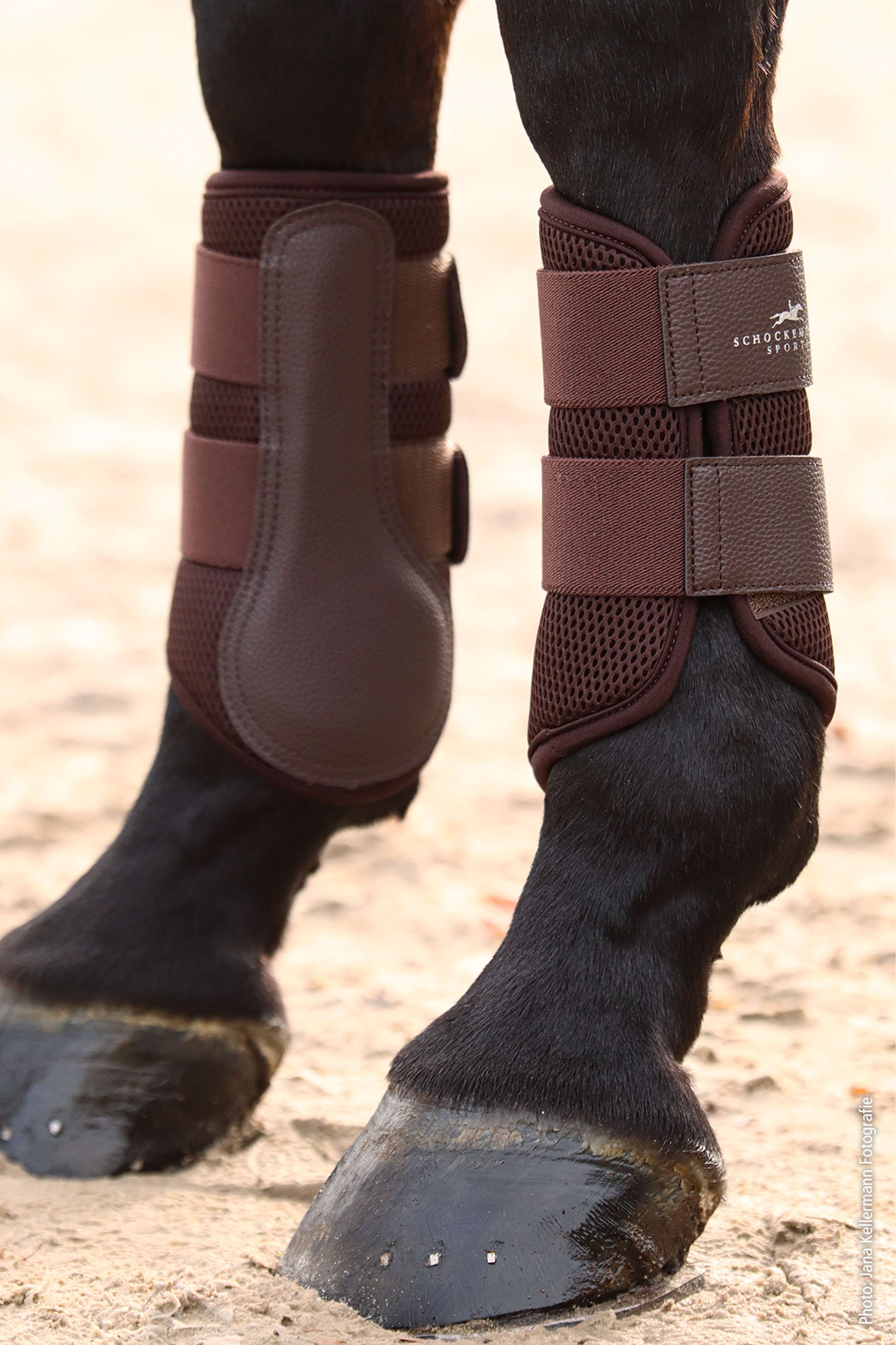 Schockemöhle Protectores de piernas Mesh Guards Mocca