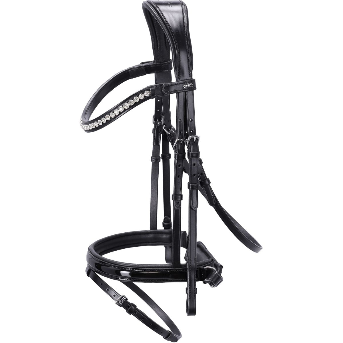 Schockemöhle Brida Palermo Negro/Patente/Plata