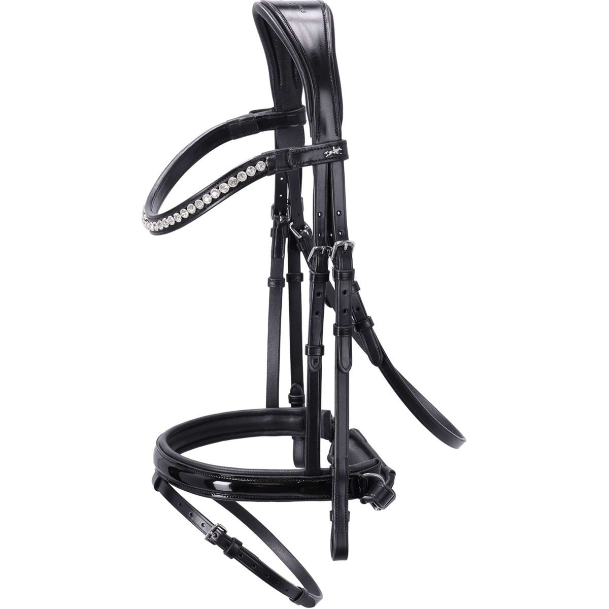 Schockemöhle Brida Palermo Negro/Patente/Plata