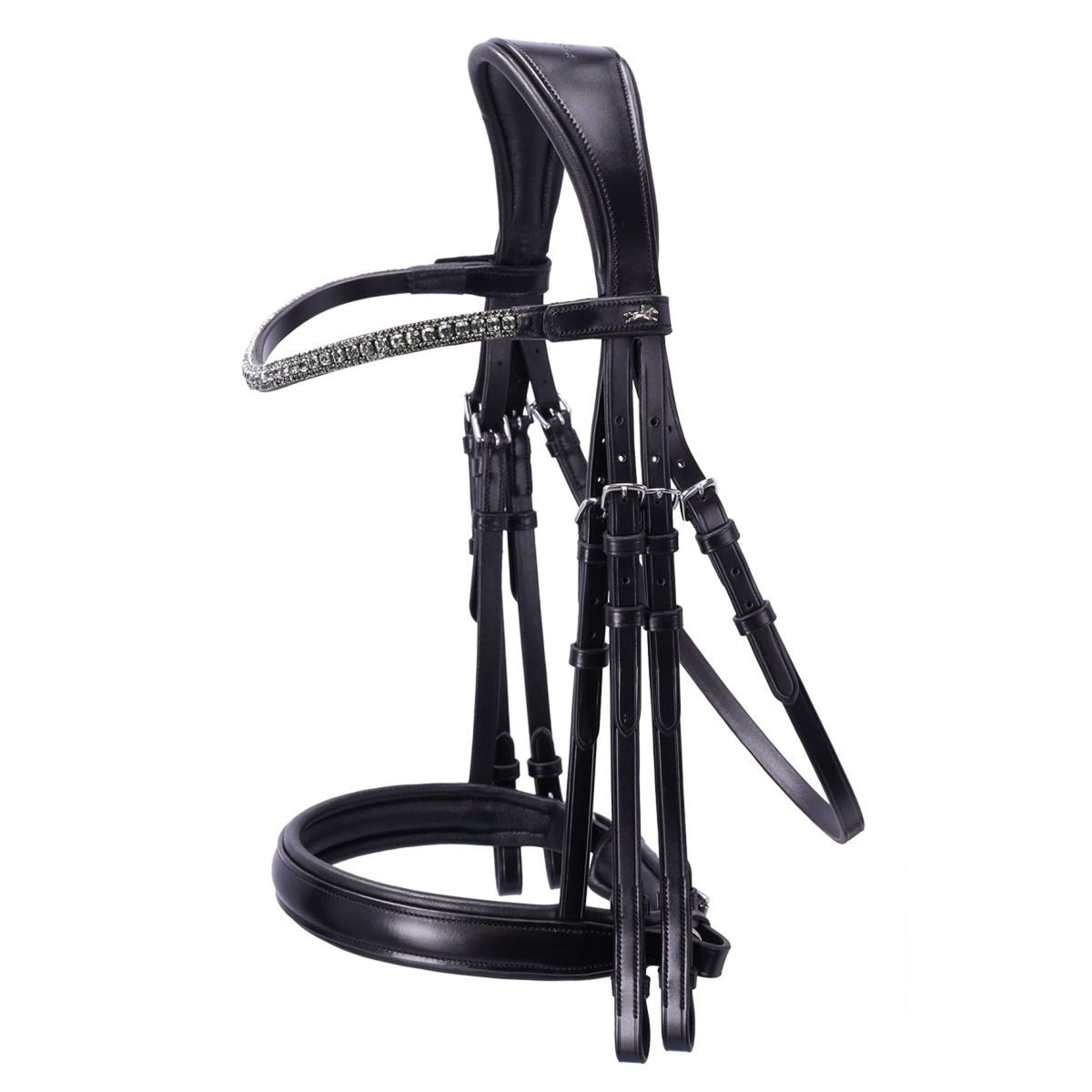 Schockemöhle Brida Doble Brindisi Negro/Gris/Plata