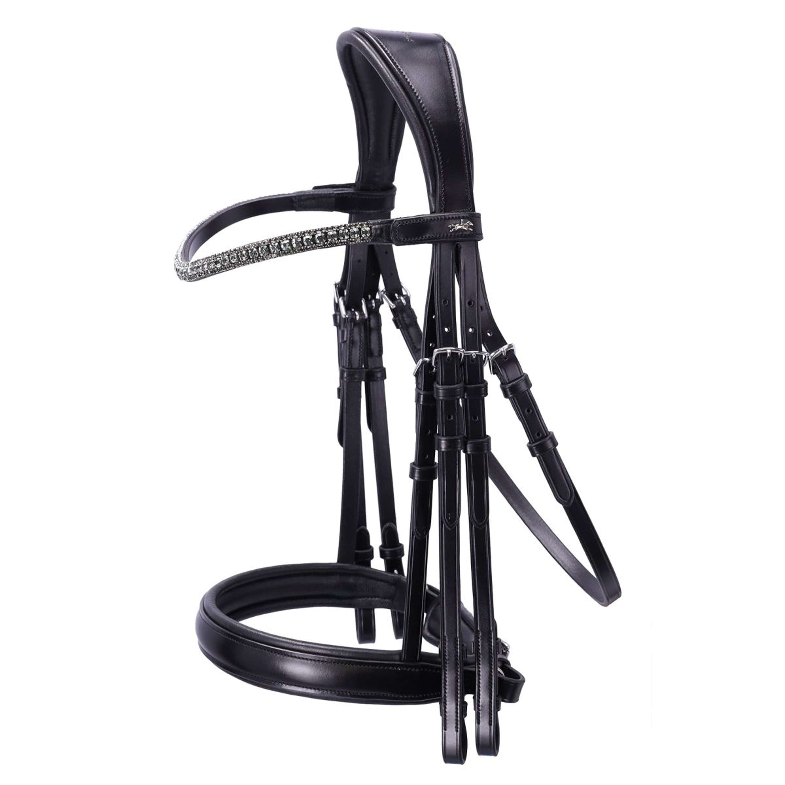 Schockemöhle Brida Doble Brindisi Negro/Gris/Plata
