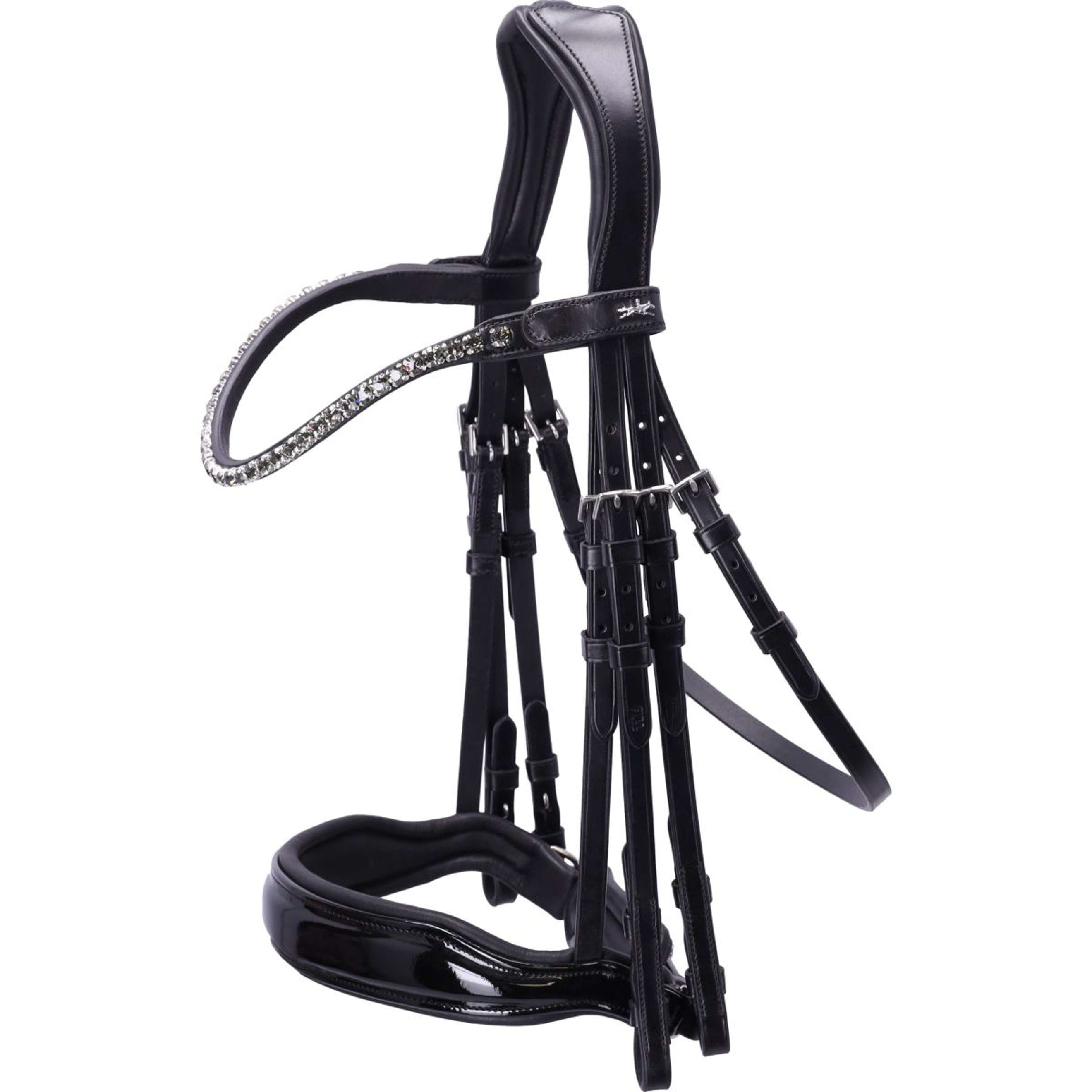 Schockemöhle Brida Doble Milazzo Negro/Charol/Gris Schockemöhle Brida Doble Milazzo Negro/Charol/Gris