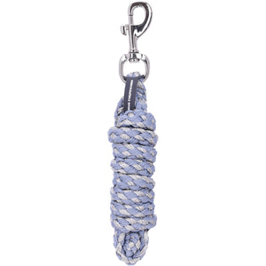 Schockemöhle Cuerda de Cabestro SP Soft Style con Mosquetón Milky Blue/Lurex