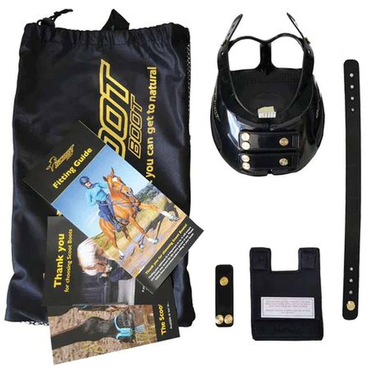 Scoot Boots Herradura Regular Single Pony Negro