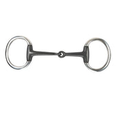 Shires Bocado Sweet Iron Filete de huevo con anilla plana Negro