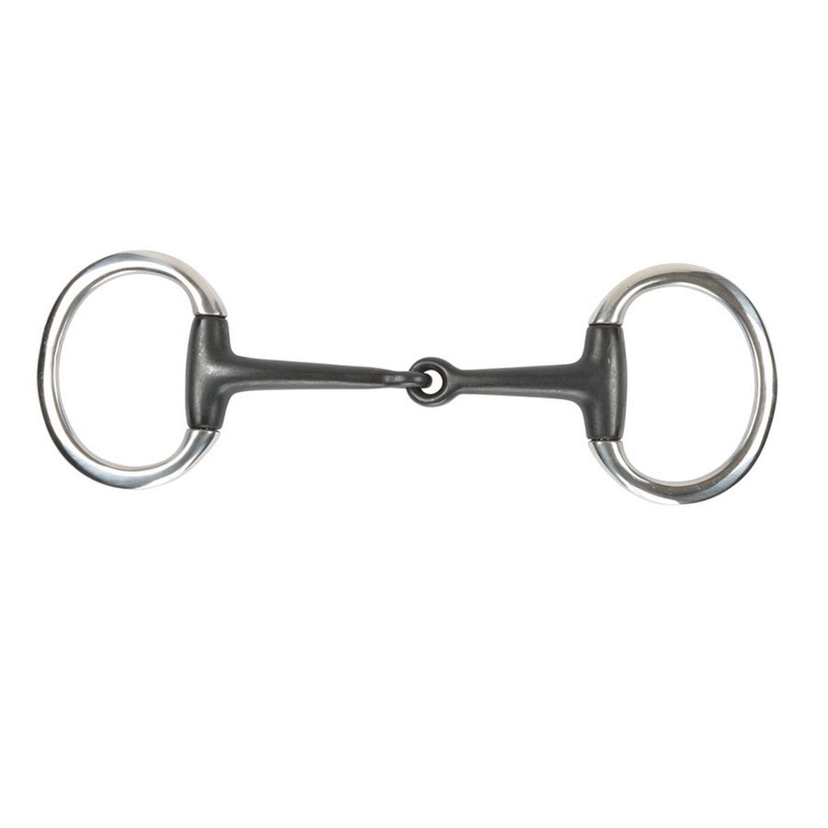 Shires Bocado Sweet Iron Filete de huevo con anilla plana Negro