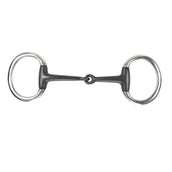 Shires Bocado Sweet Iron Filete de huevo con anilla plana Negro