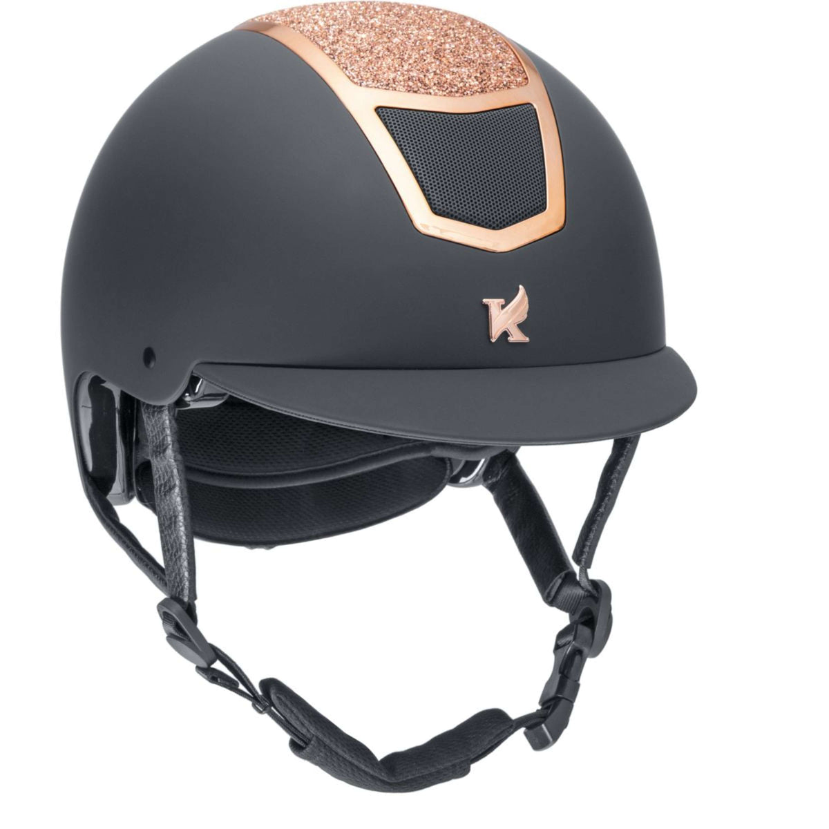 Karben by Shires Casco Valentina Negro/Oro Rosa