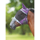 Shires Máscara Antimoscas Deluxe Con flecos en la nariz Morado