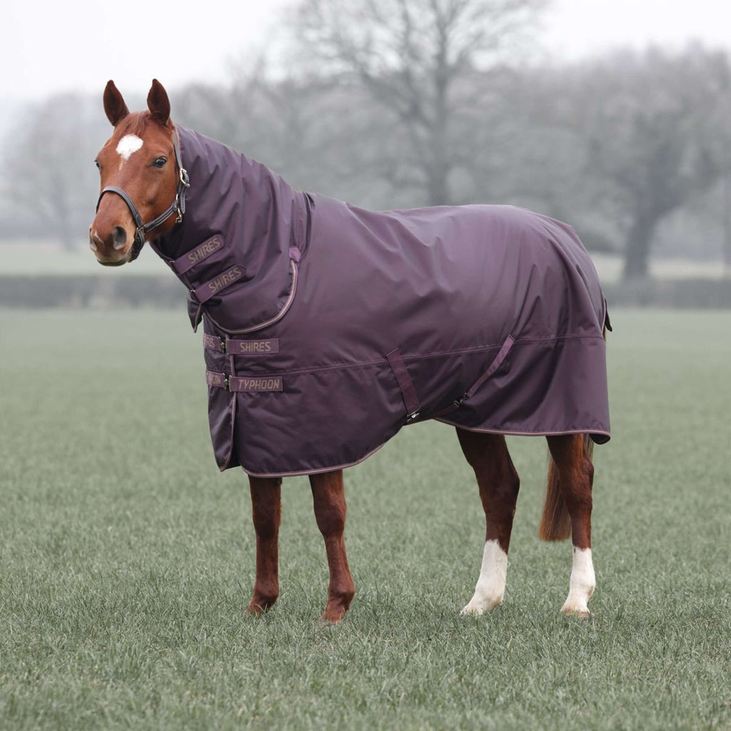 Tempest by Shires Manta de Invierno Turnout Typhoon 100g Black Cherry
