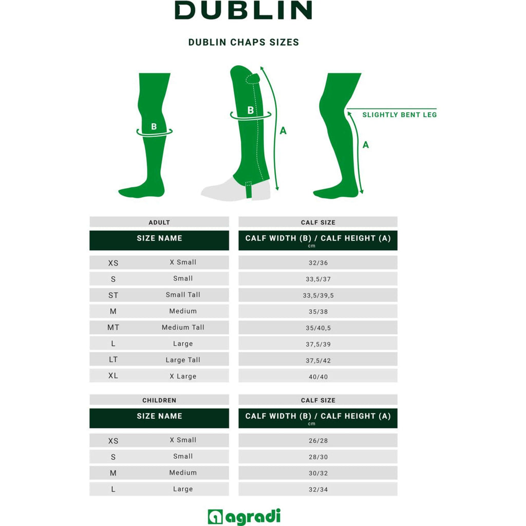 Dublin Chaps Strech Fit Ribete negro/charol