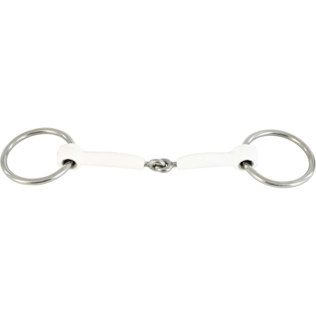 Trust Mordaza de Anilla Suelta Inno Sense Bradoon Jointed Soft 12mm Blanco