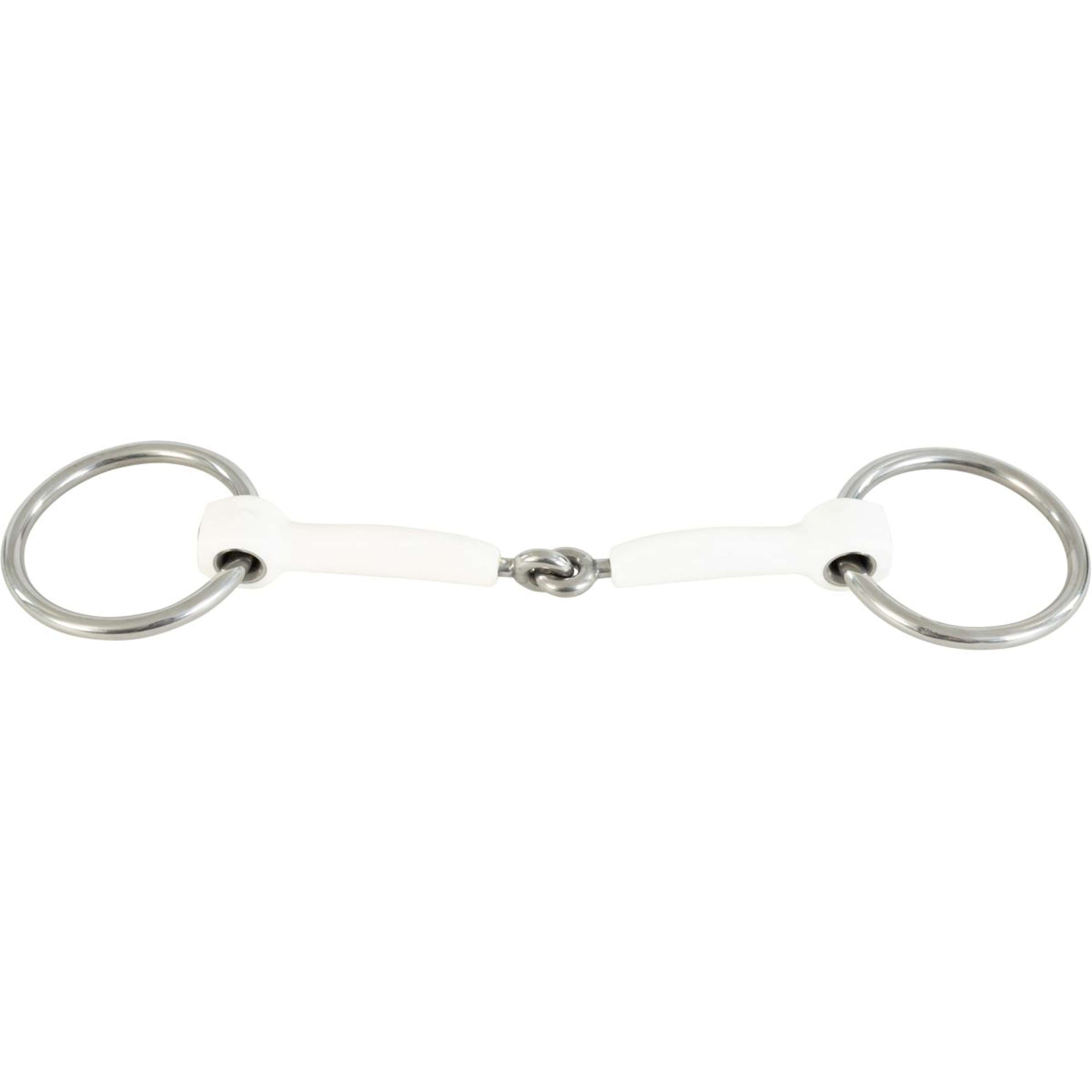 Trust Mordaza de Anilla Suelta Inno Sense Bradoon Jointed Soft 12mm Blanco