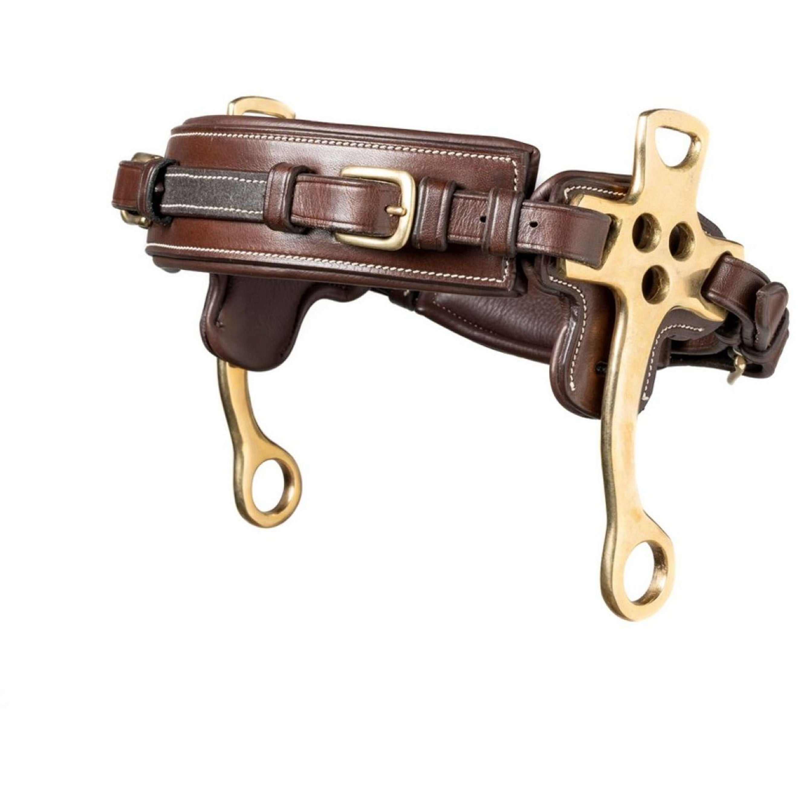 Trust Cabezada Hackamore 16cm Marron/oro Trust Cabezada Hackamore 16cm Marron/oro