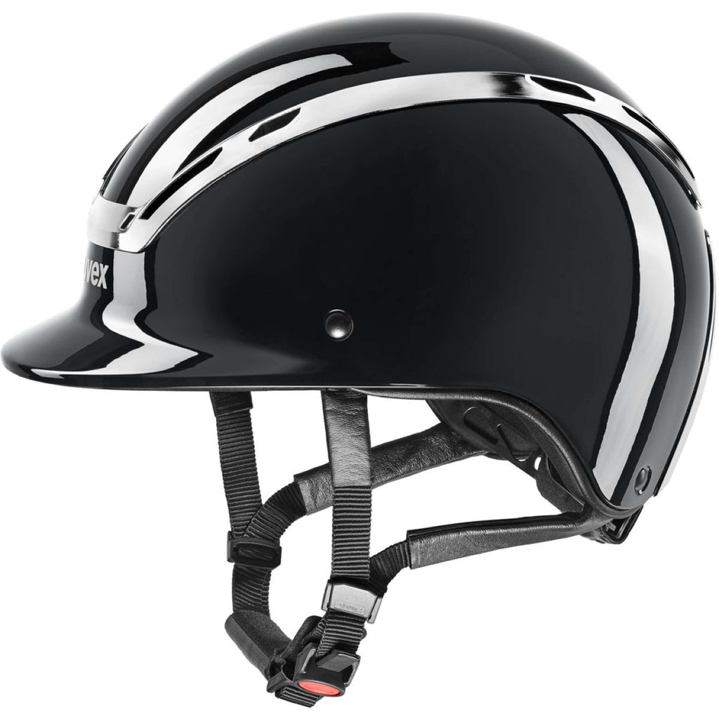 Uvex Casco Exxeed Shiny Chrome Negro