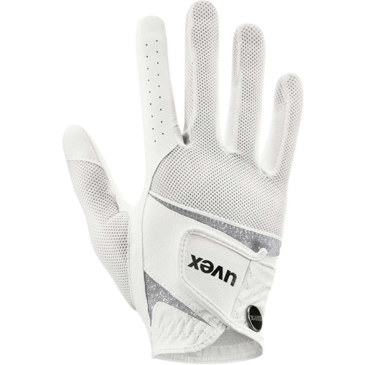Uvex Guantes de Equitación Sumair Glamour Blanco/Plata