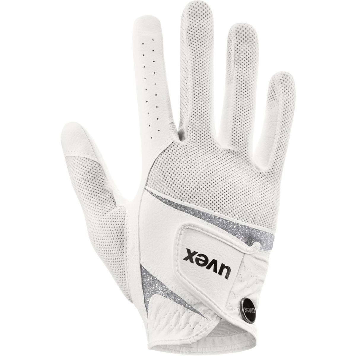 Uvex Guantes de Equitación Sumair Glamour Blanco/Plata