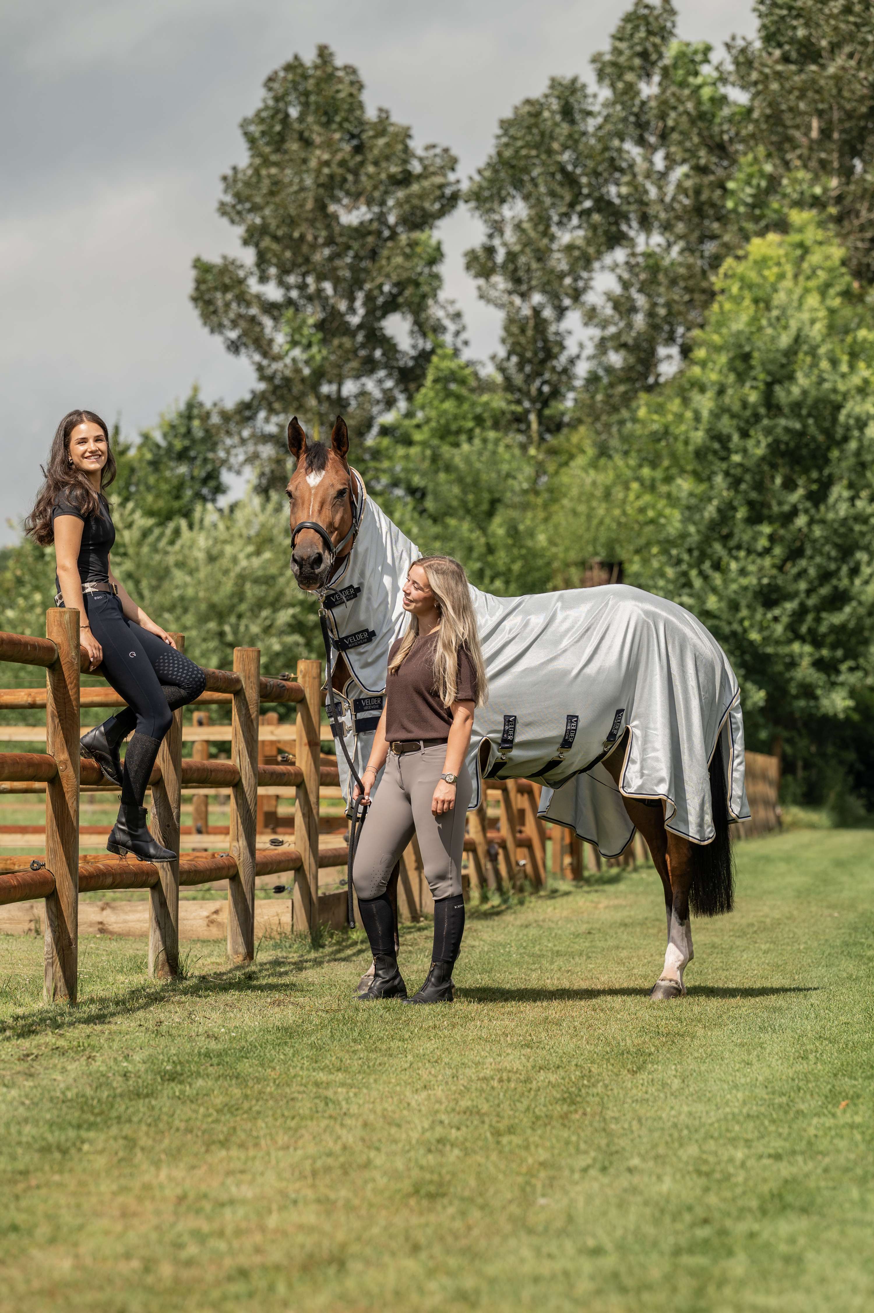 Velder Horsewear Premium Manta Antimoscas Pearl Grey