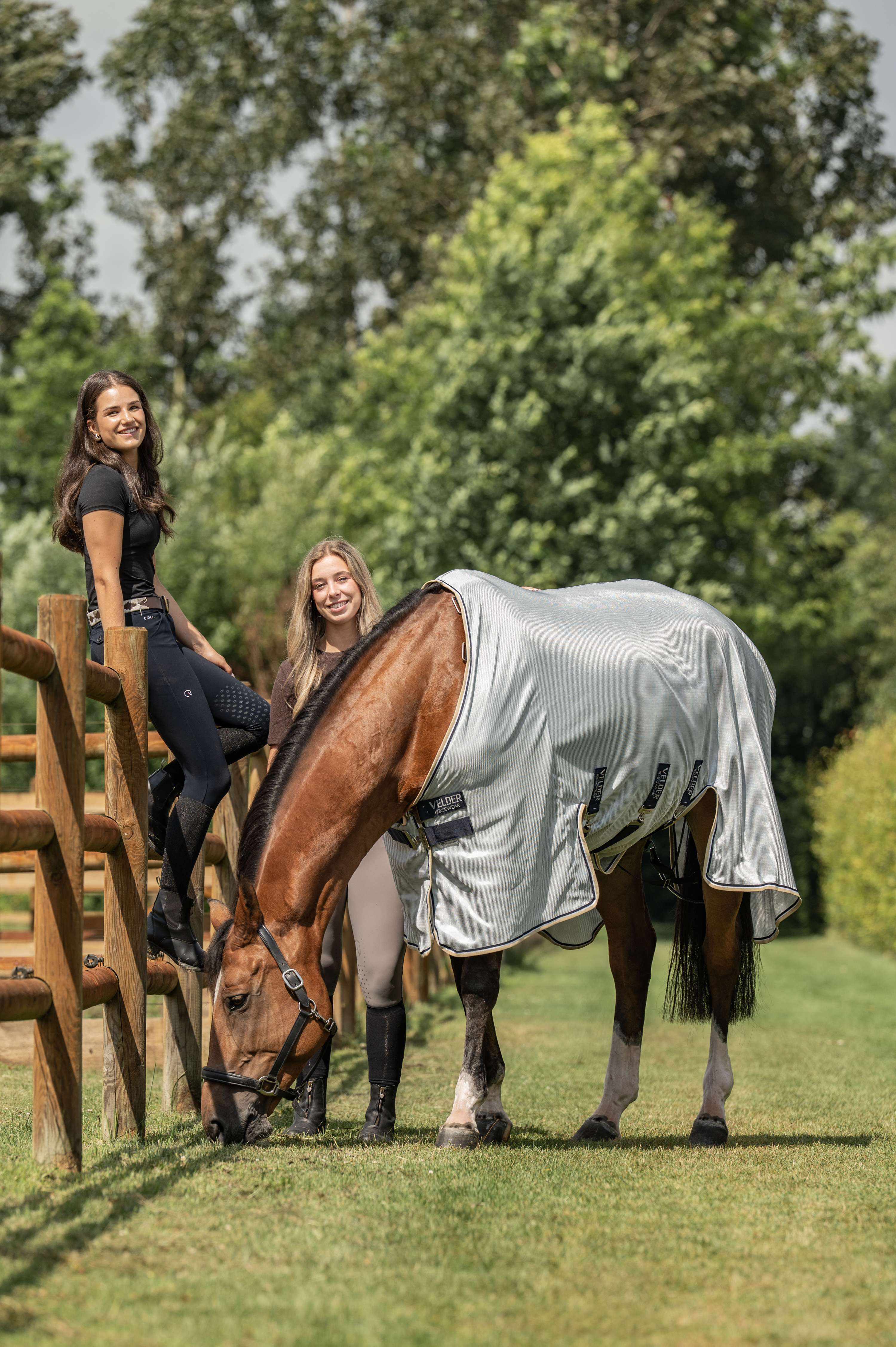 Velder Horsewear Premium Manta Antimoscas Pearl Grey