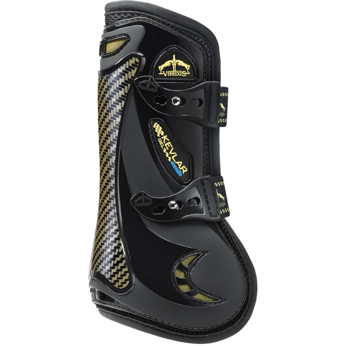 Veredus Botas para tendones Kevlar Gel Vento Front Negro