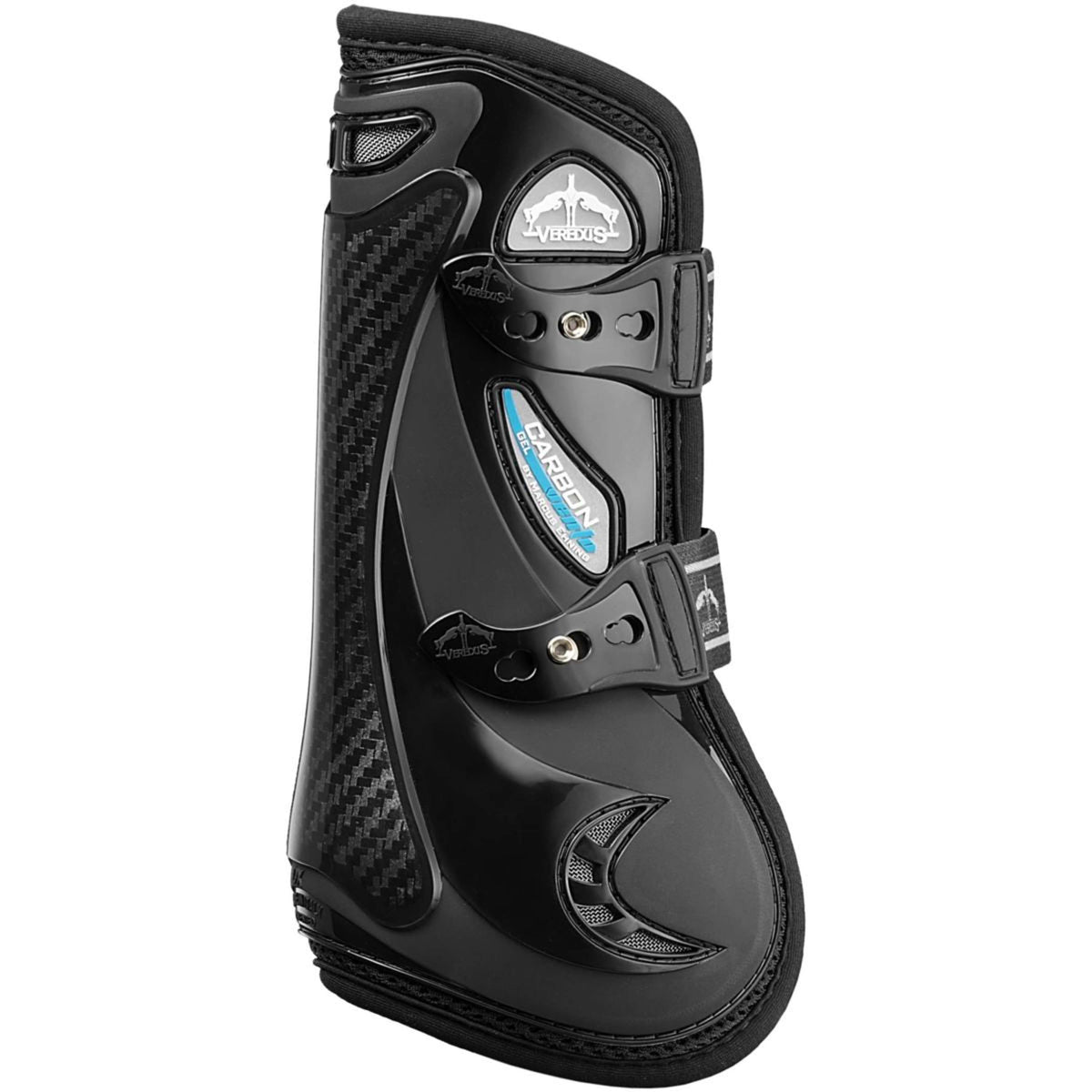 Veredus Botas para tendones Carbon Gel Vento Front Negro