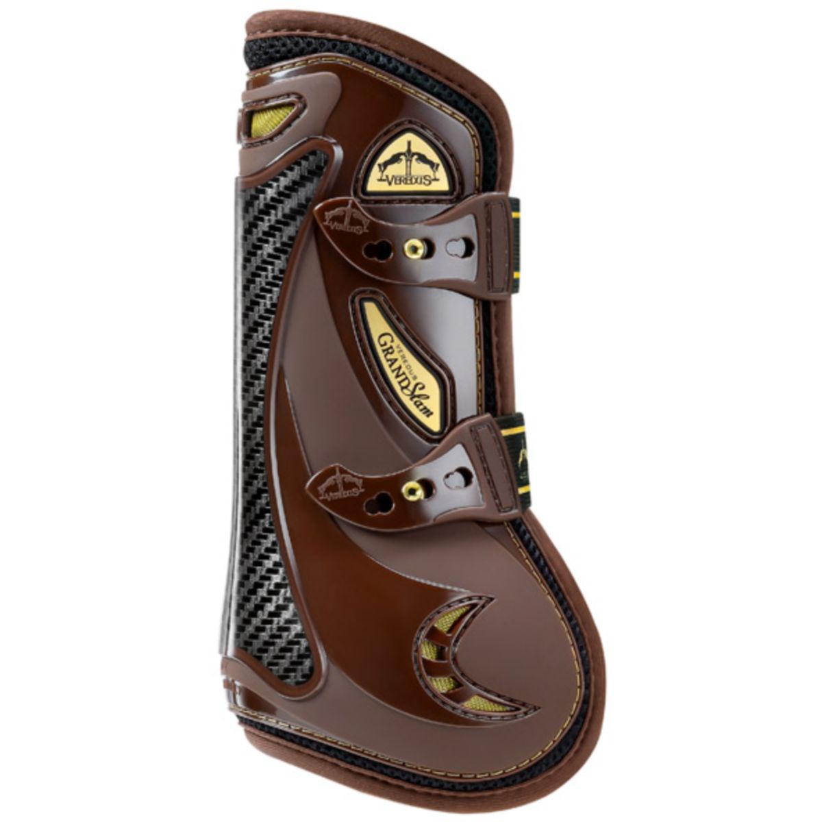 Veredus Botas para tendones Grand Slam Carbon Gel Front Marron/oro