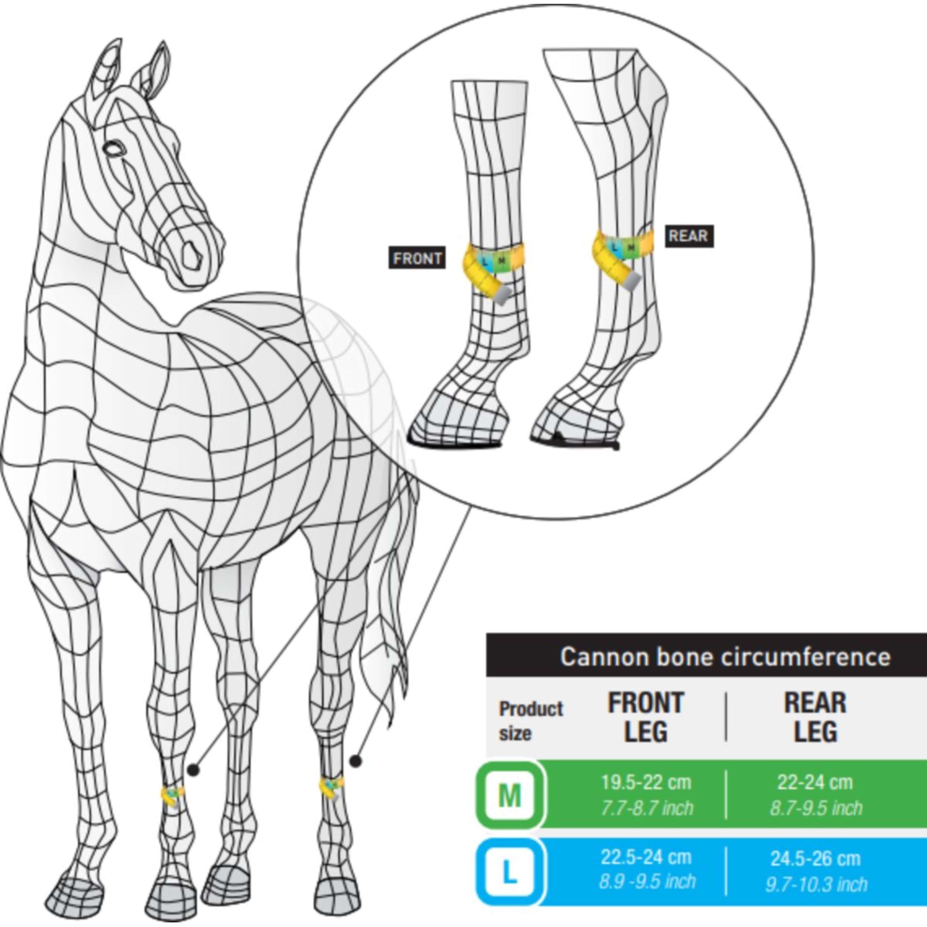 Veredus Botas para tendones Absolute Easy Strap Rear Negro