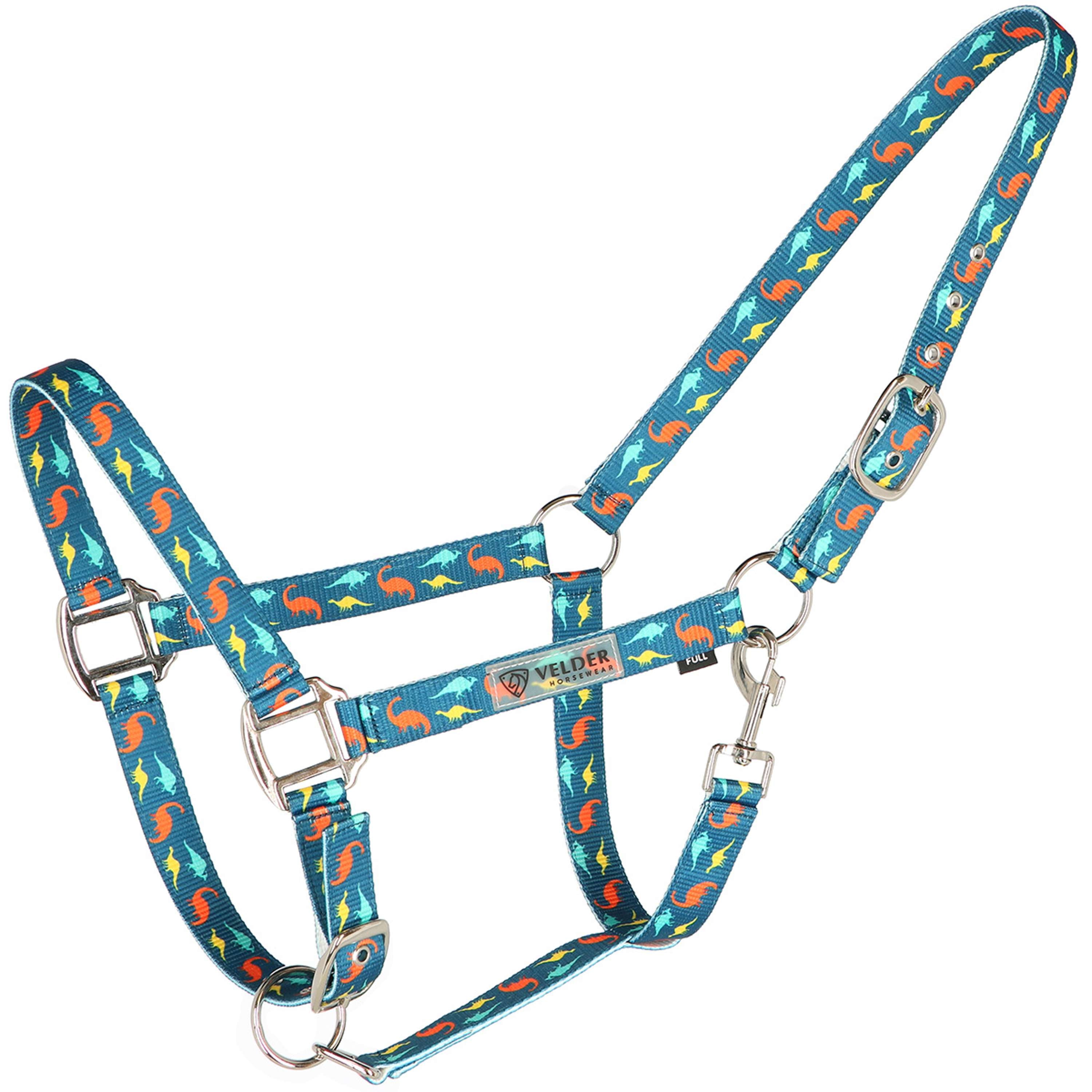 Velder Horsewear Essentials Cabestro Dino Azul/Naranja