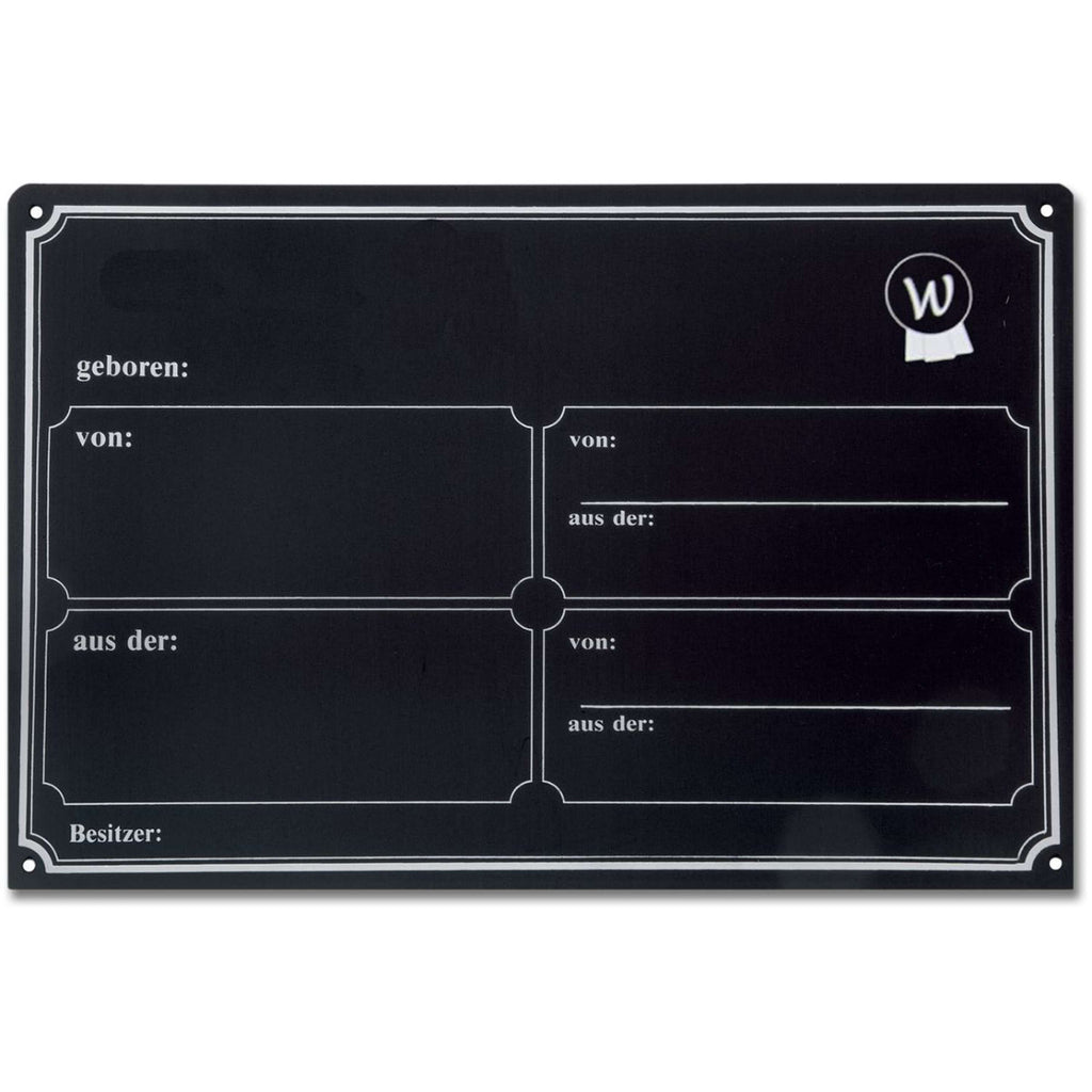 Waldhausen Tablero Establo Neutral Negro