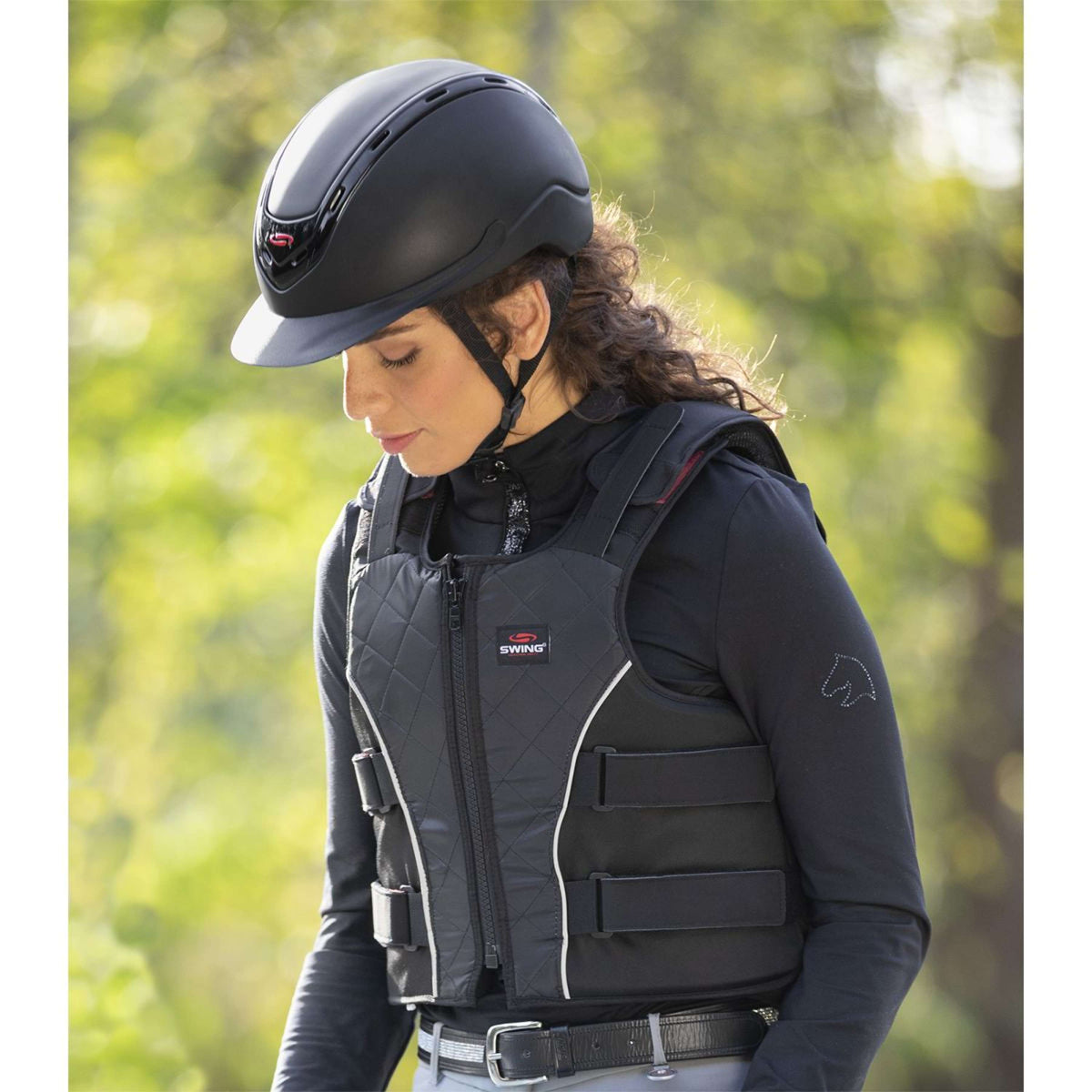 Swing Protector corporal P19 Negro Gris