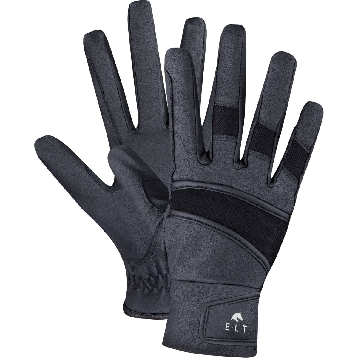 ELT Guantes de Equitación Magnetize Winter Negro