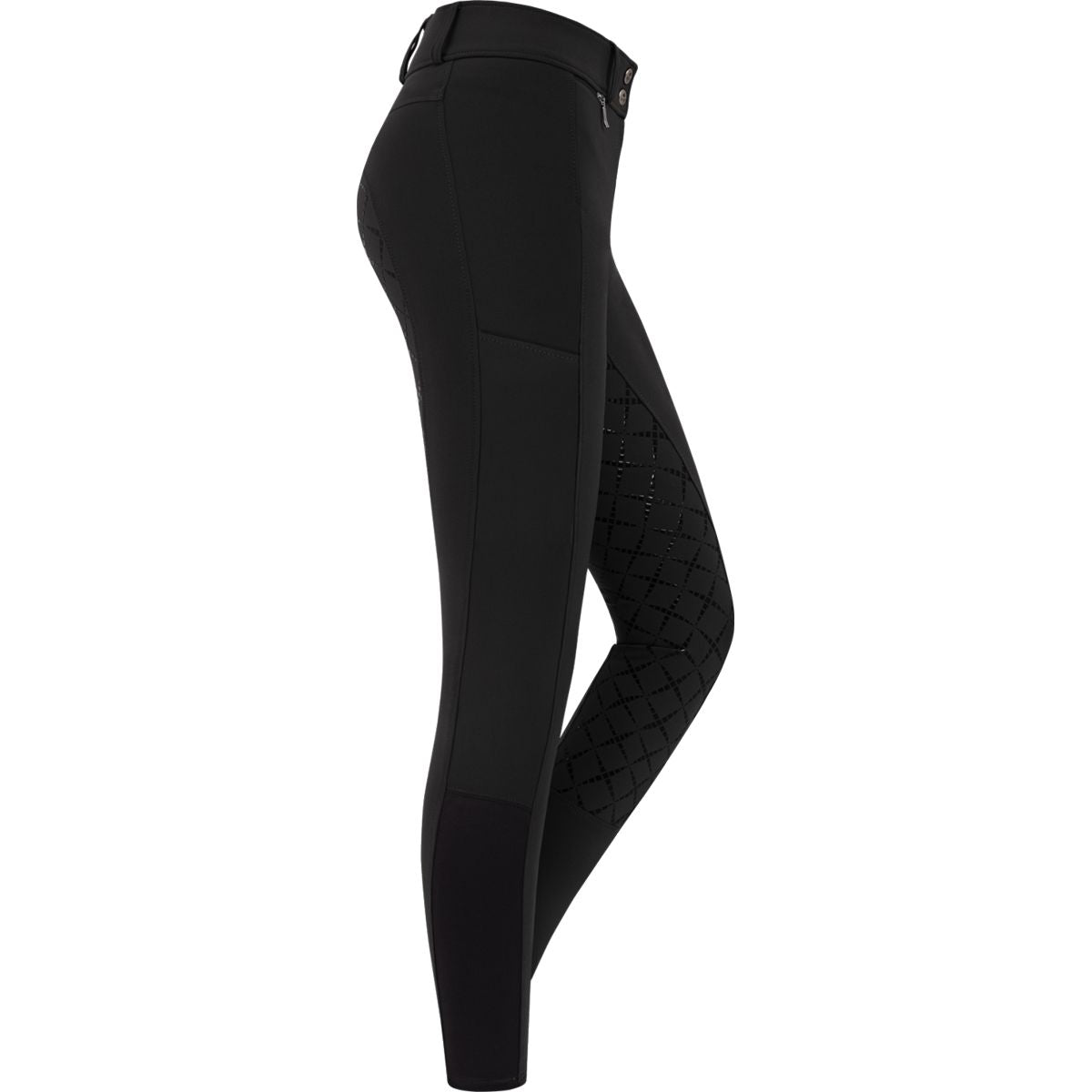 ELT Pantalón de Equitación Micro Sport High Waist Silicona Negro