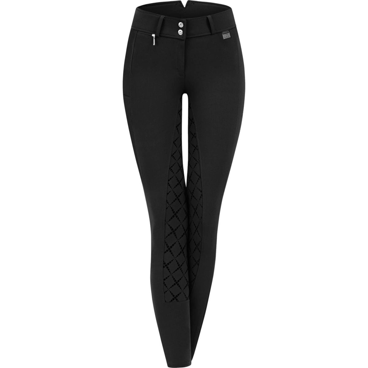 ELT Pantalón de Equitación Micro Sport High Waist Silicona Negro