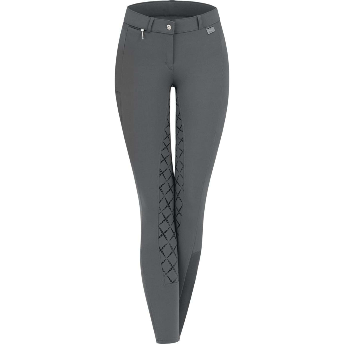 ELT Pantalón de Equitación Micro Sport Silicona Asfalto
