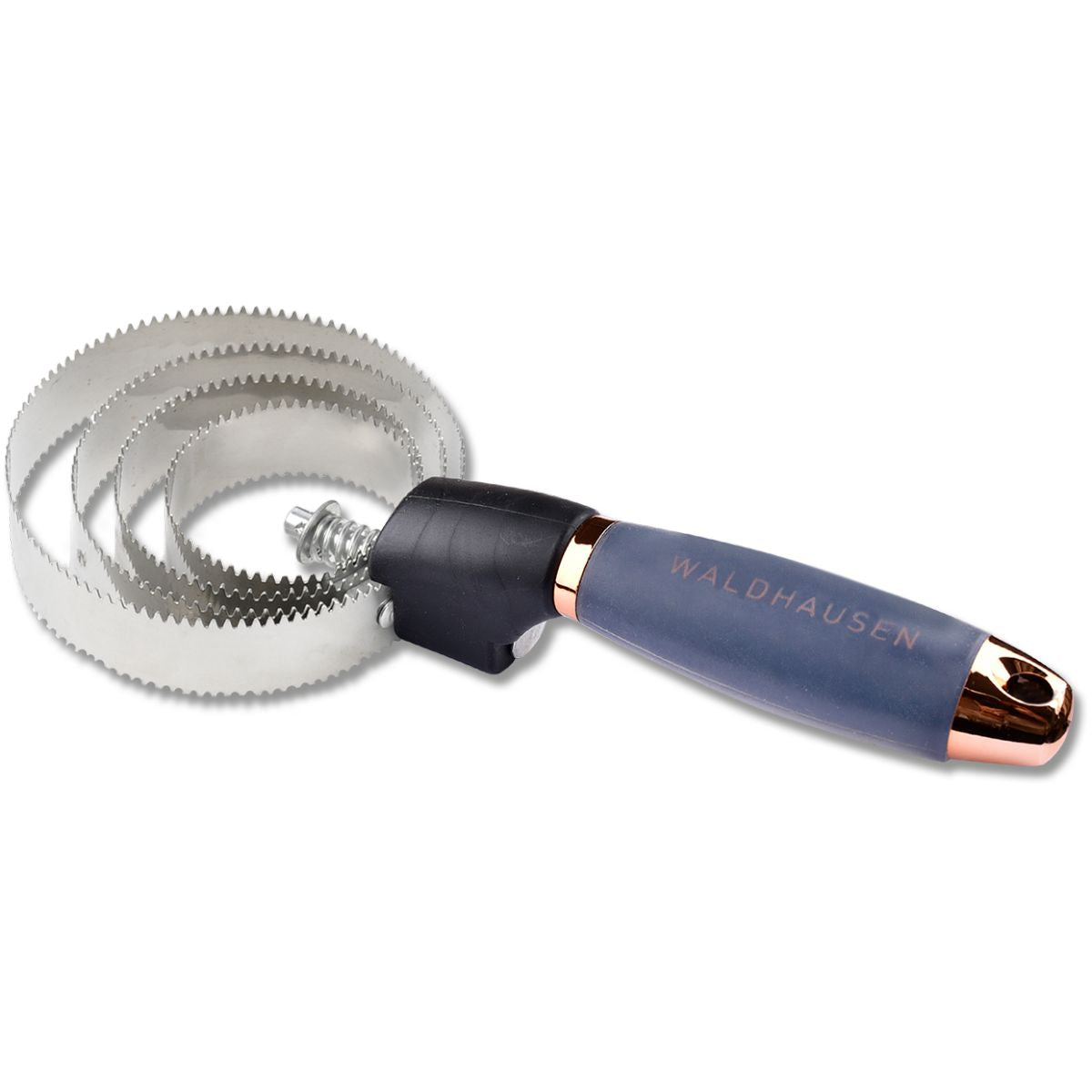 Waldhausen Cepillo de curry con Empuñadura de Gel Negro/Oro rosa