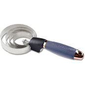 Waldhausen Cepillo de curry con Empuñadura de Gel Negro/Oro rosa