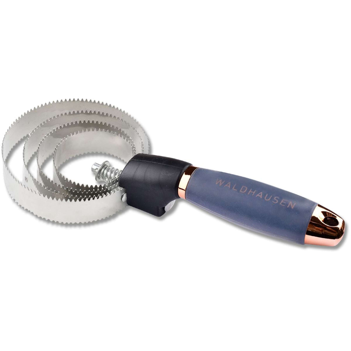 Waldhausen Cepillo de curry con Empuñadura de Gel Negro/Oro rosa
