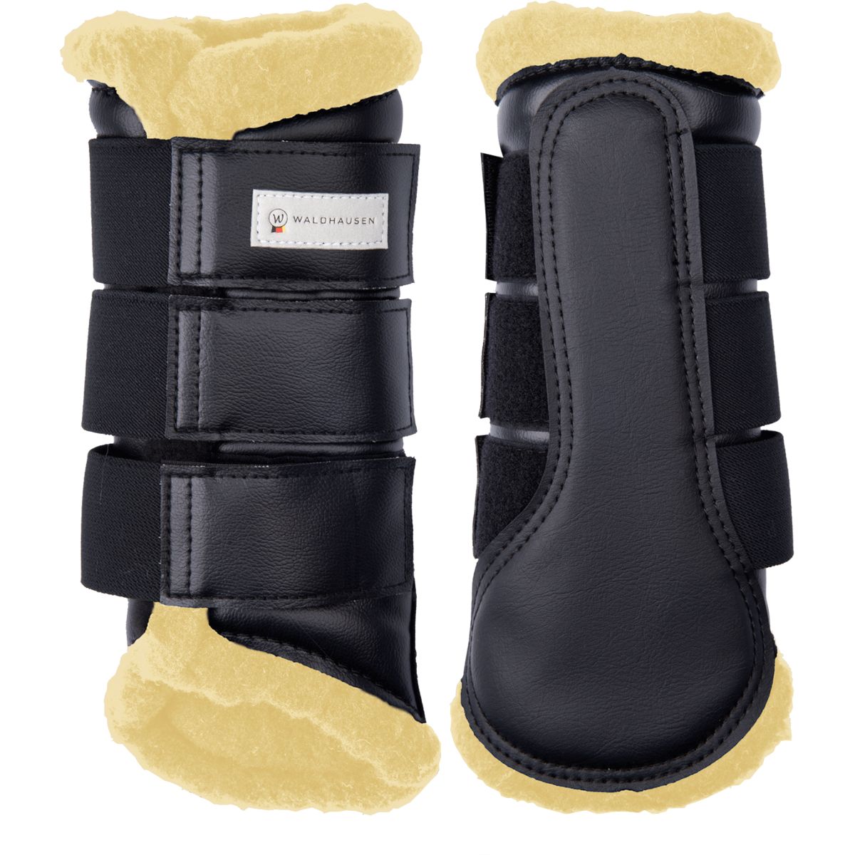 Waldhausen Protectores de piernas Soft Doma Negro/Beige