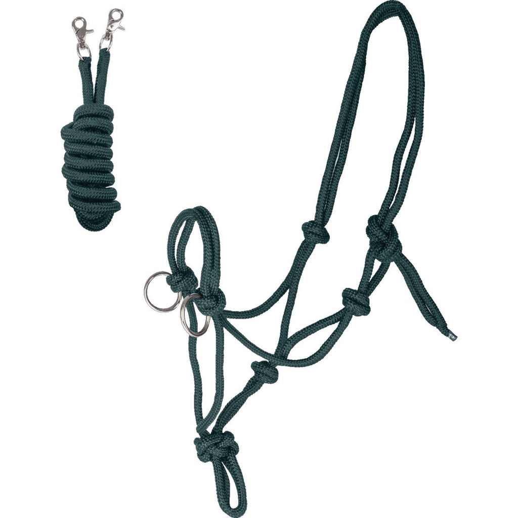 Waldhausen Cabestro de Cuerda con Riendas Fir Green