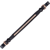 Waldhausen Correa para Silla de Montar con Strass Negro/Rose